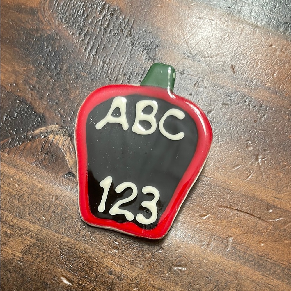 Red and Black ABC 123 Magnet